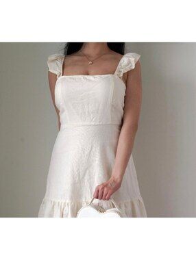 Bleuh Ceil Women's Linen Mini Dress – Size Small | Chic Summer Casual Dress